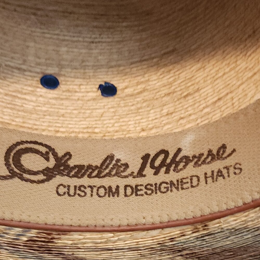 Charlie 1 Horse Straight Arrow Mexican Palm Cowboy Hat - Picture 7 of 12